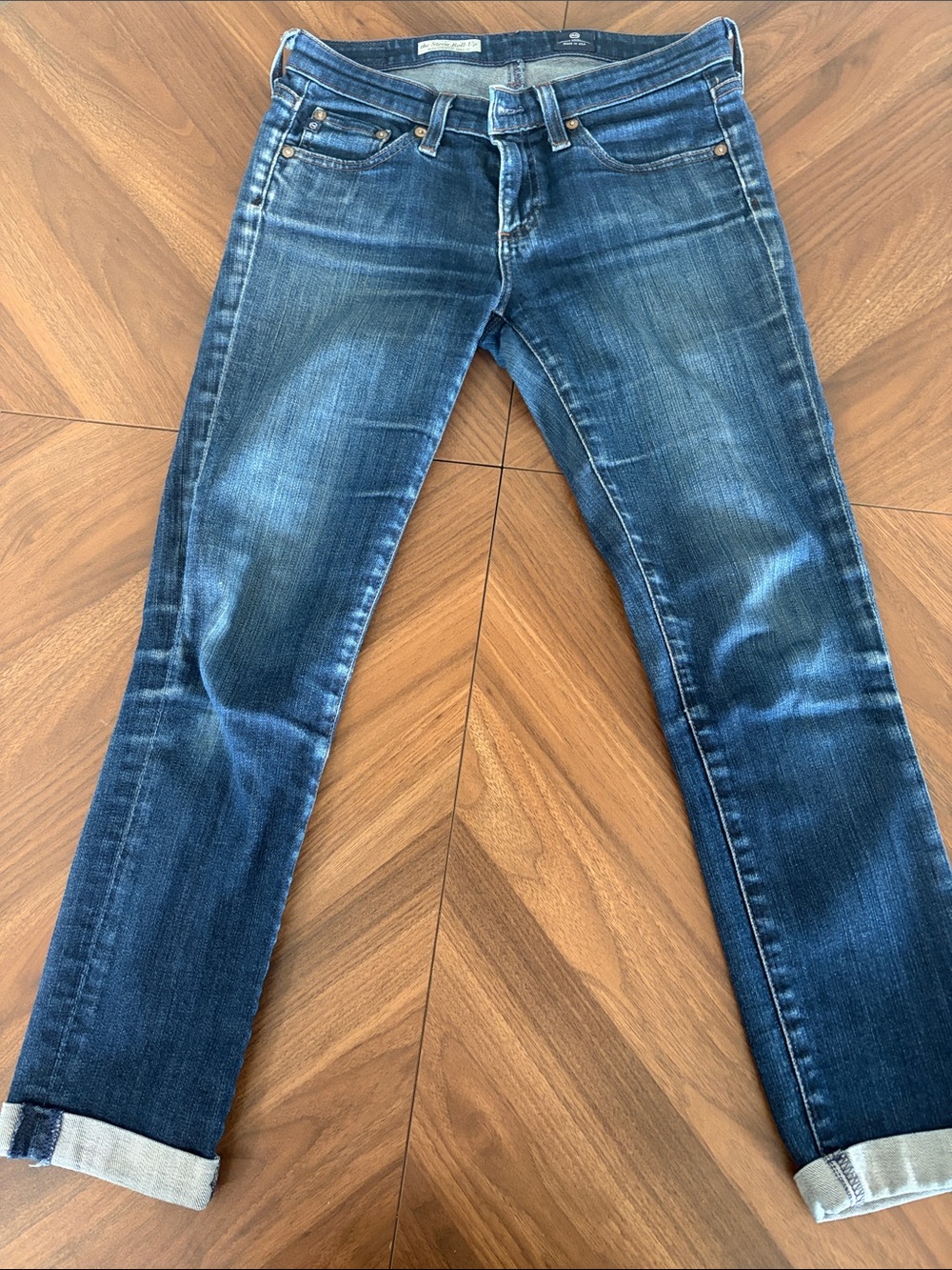 Ag Adriano Goldschmied Dark Indigo Waist-Label Denim